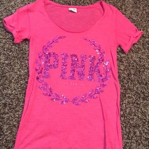 PINK sequins top